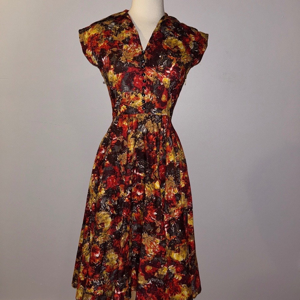 Trashy Diva Warm Watercolors Day Dress